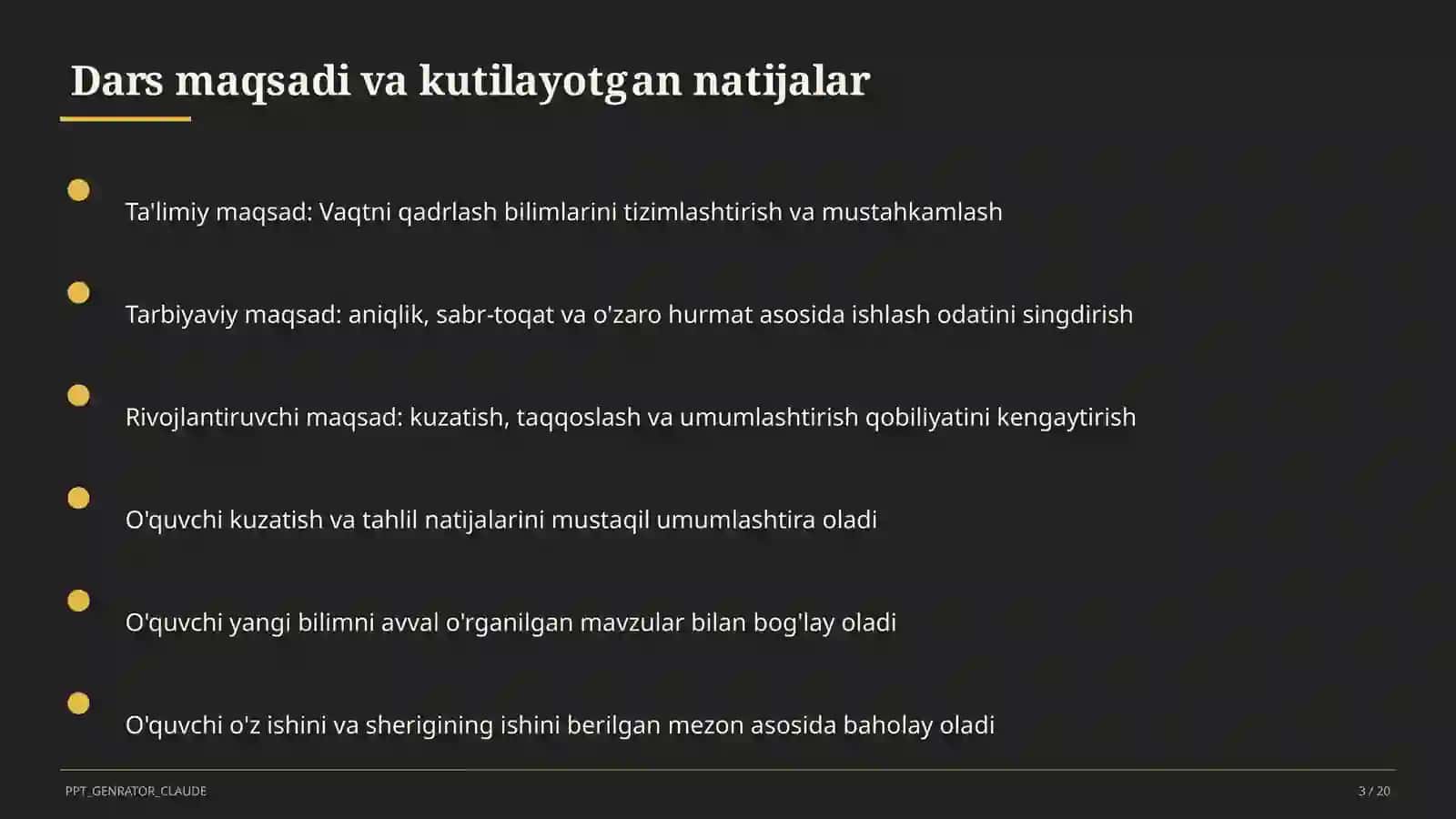 Vaqtni qadrlash (4-sinf) 3