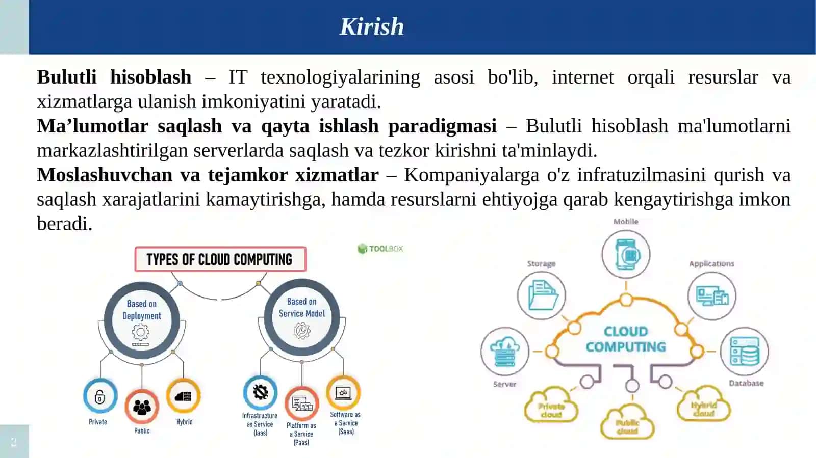 Bulutli hisoblash arxitekturasi 3