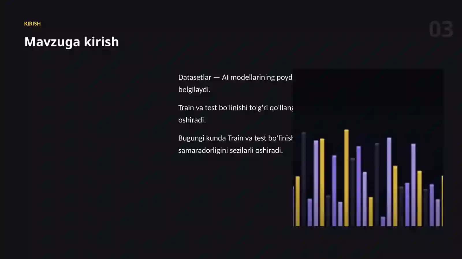 Datasetlar va ma'lumot 3