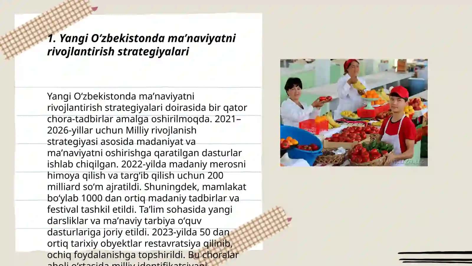 Yangi Oʻzbekistonda maʼnaviyatni rivojlantirish strategiyalari 3