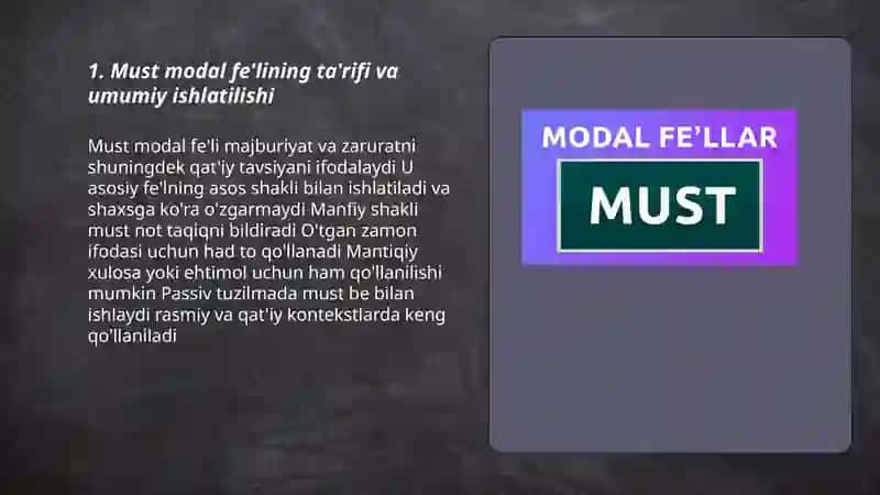 Must modal fe'li 3