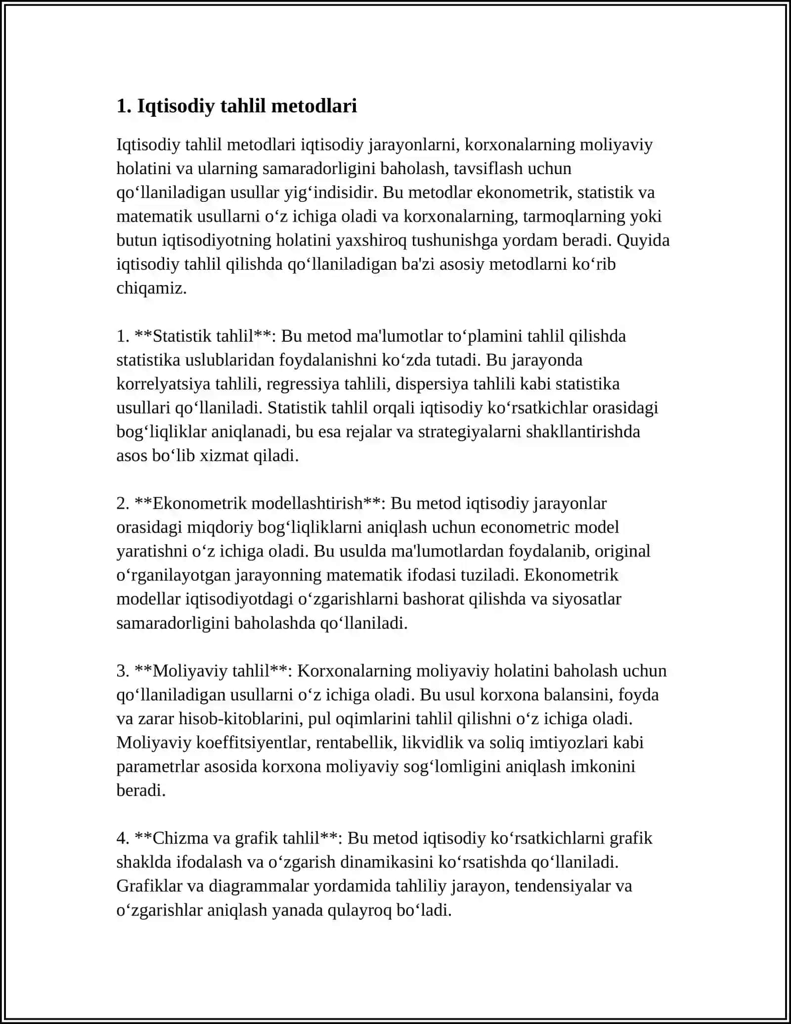 IQTISODIY MASALALARNI YECHISHNING BAZI METODLARI 3