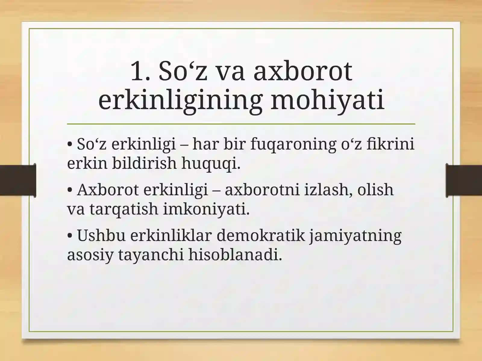 Matbuotda so‘z va axborot olish erkinligi 3