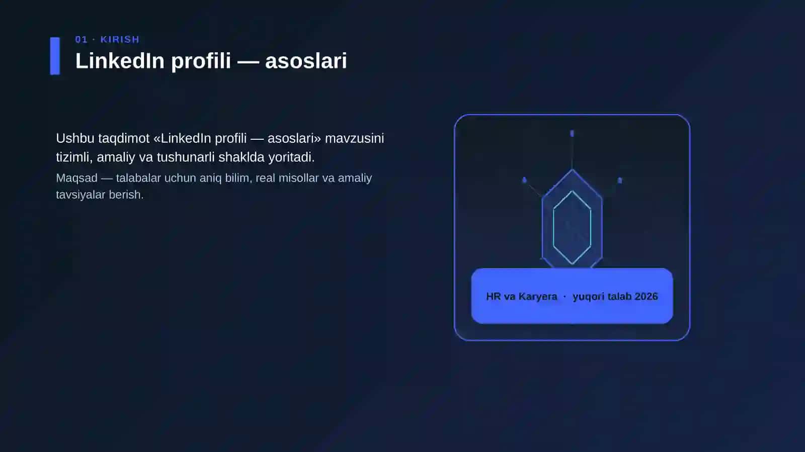 LinkedIn profili — asoslari 3
