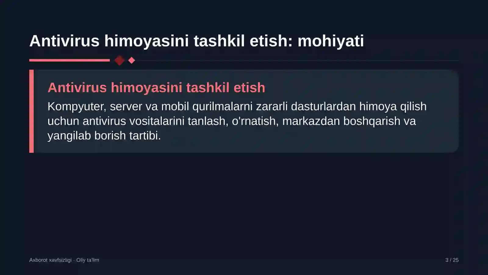 statistika organlarida antivirus himoyasini tashkil etish 1144 3