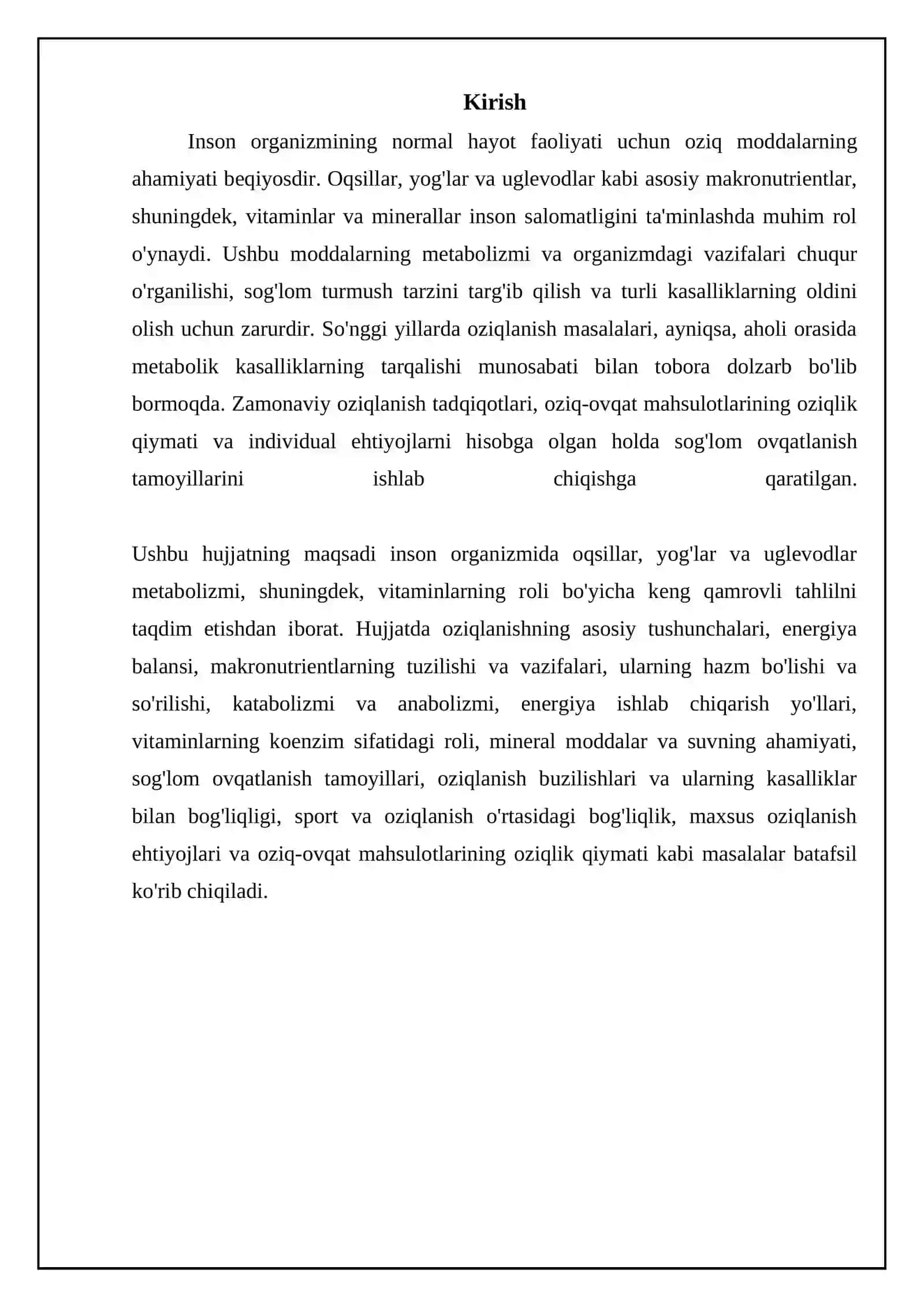 Nutritsiologiya.odam organizmida oqsillar,yoglar,uglevodlar almashuvi.vitaminlar 3