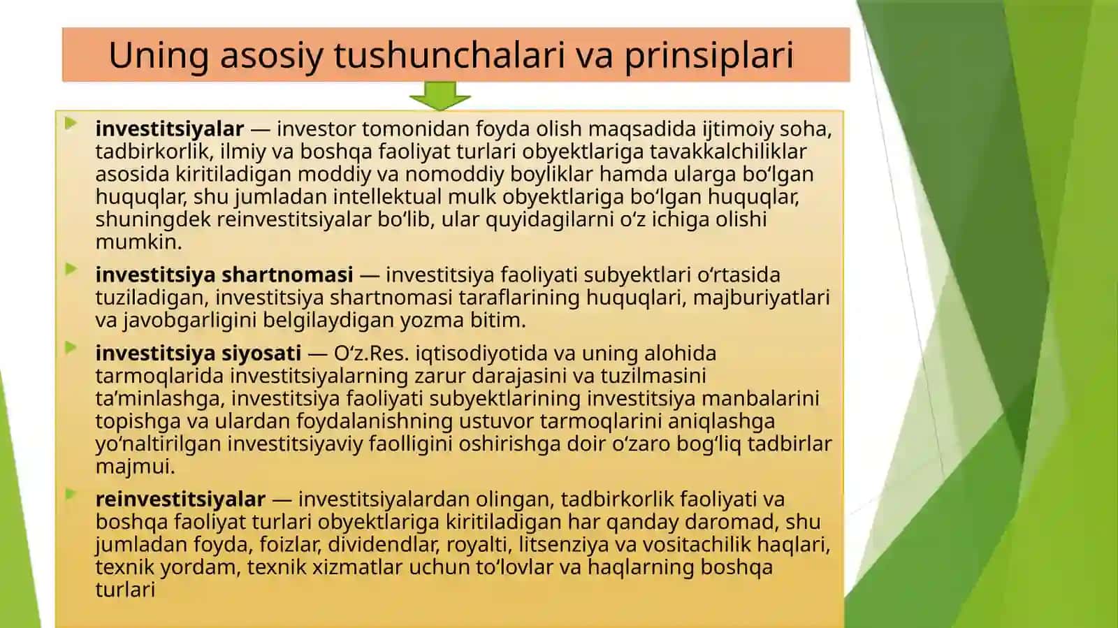 INVESTITSIYALAR VA INVESTITSIYA FAOLIYATI TO‘G‘RISIDAgiqonunhujjati 3