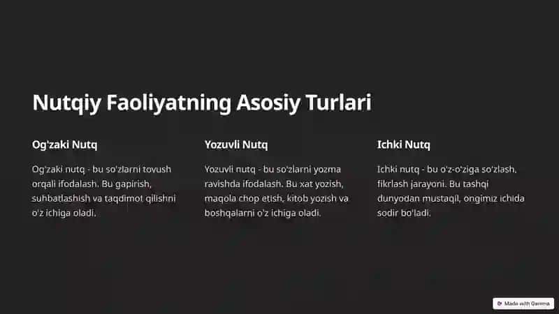 Nutqiy Faoliyat 3