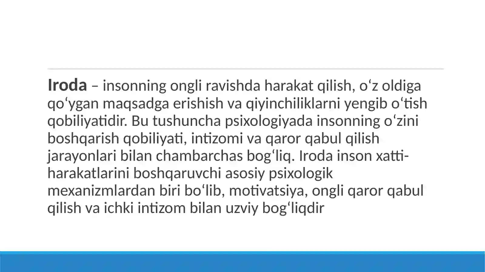 Iroda nazariyalari 3