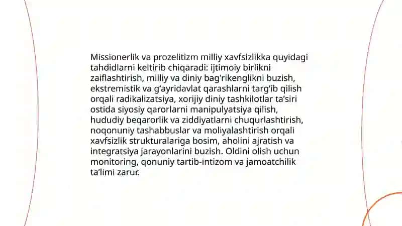 MISSIONERLIK VA PROZELITIZMNING SIYOSIY-IJTIMOIY XAVFI 3