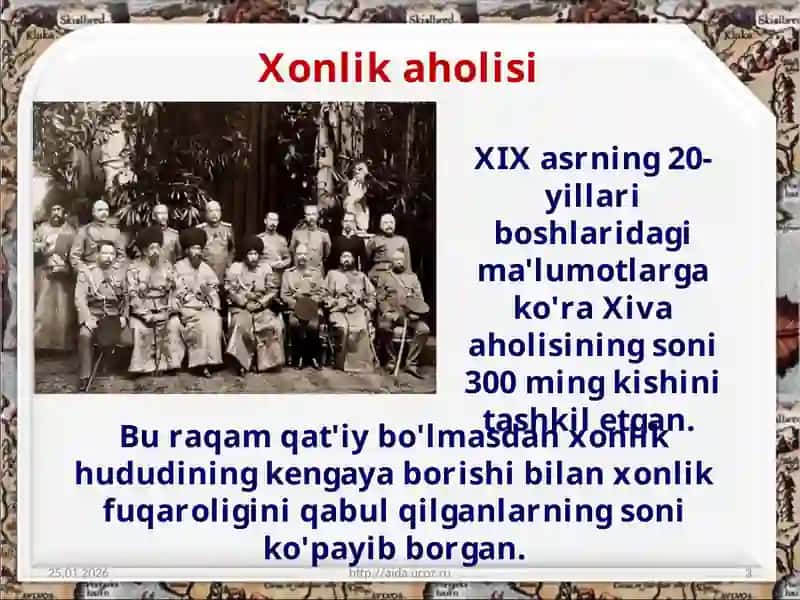 Xiva xonligining ijtimoiy-iqtisodiy hayoti 3