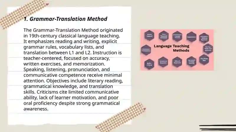 Methods and approaches in language teaching 3