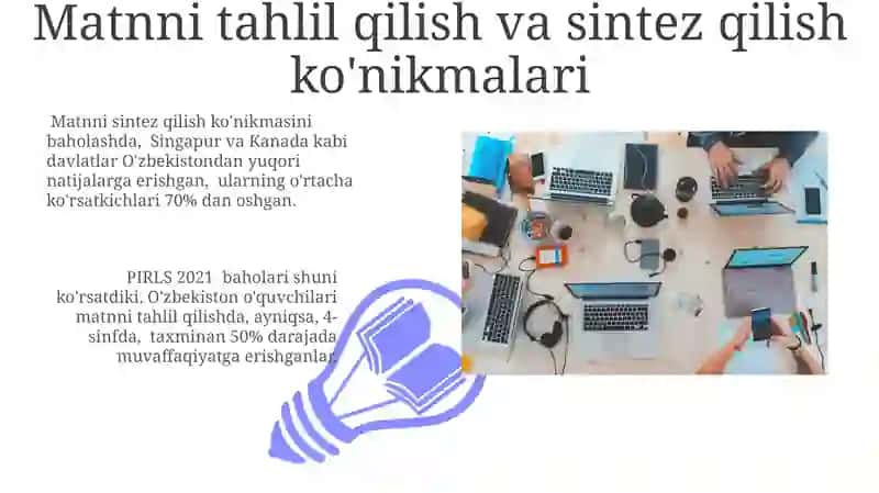 Matnni tahlil qilish va sintez qilish ko'nikmalari 3