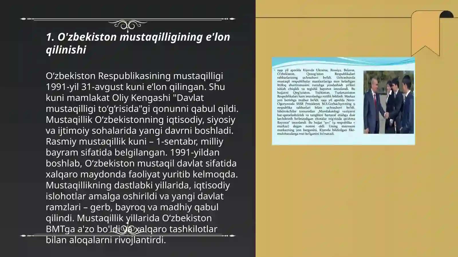 O'zbekiston mustaqiligining e'lon qilinishi 3