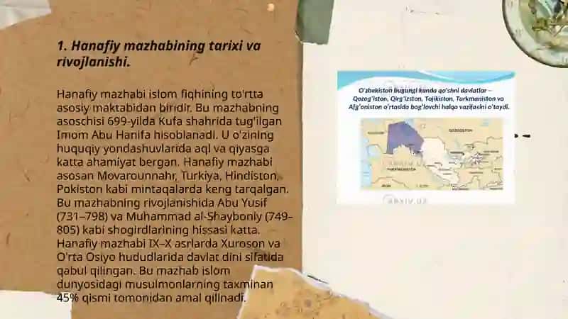 Hanafiy mazhabi rivojida Markaziy Osiyo faqihlarining roʻli va hissasi 3