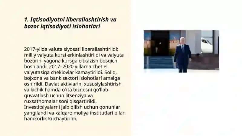 Yangi Oʻzbekistonda Shavkat Mirziyoyev islohotlari 3
