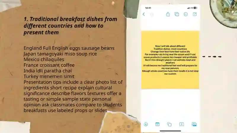 Traditional Breakfast Dishes Presentation 3