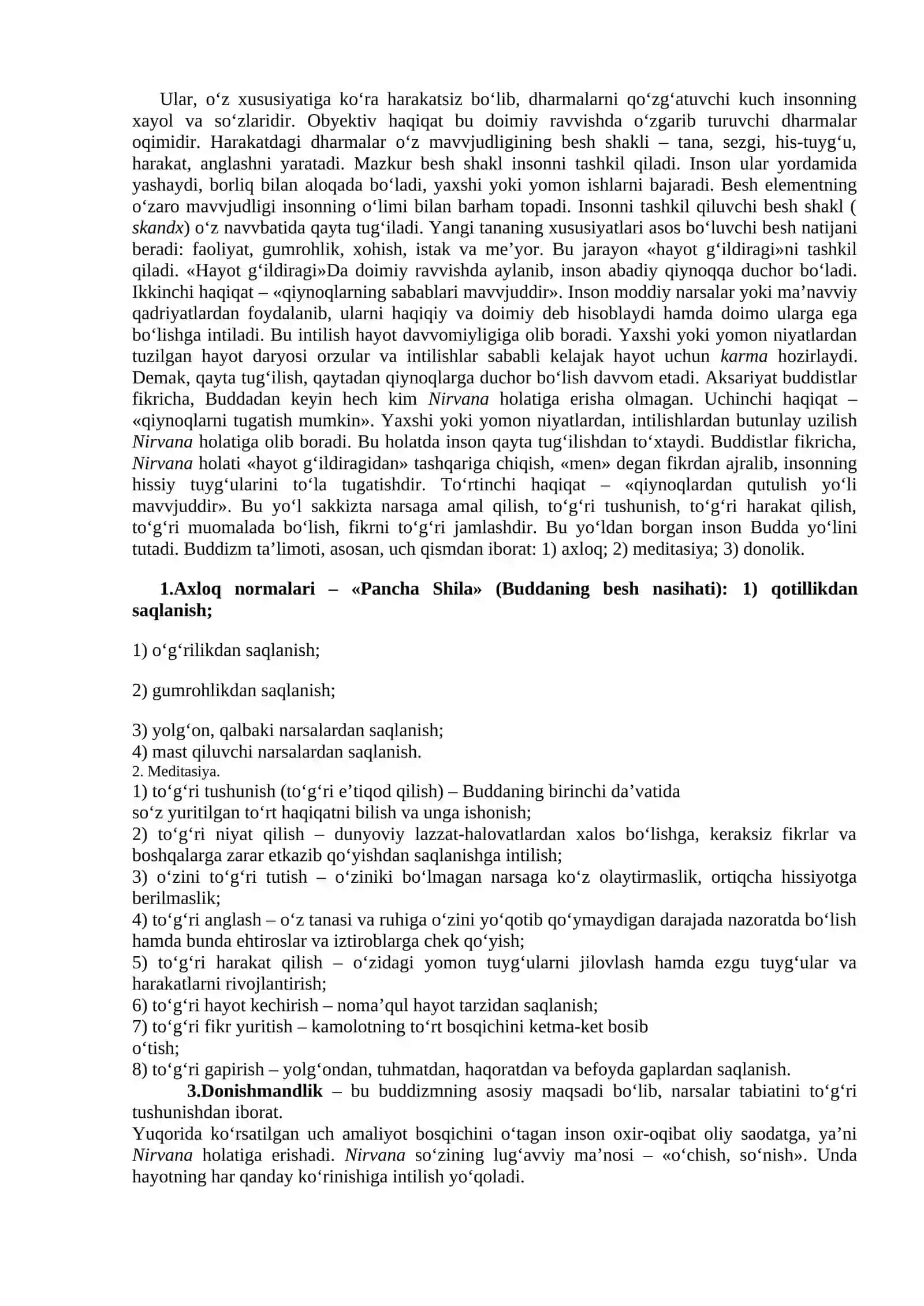 MAVZU. BUDDAVVIYLIK DINI 3
