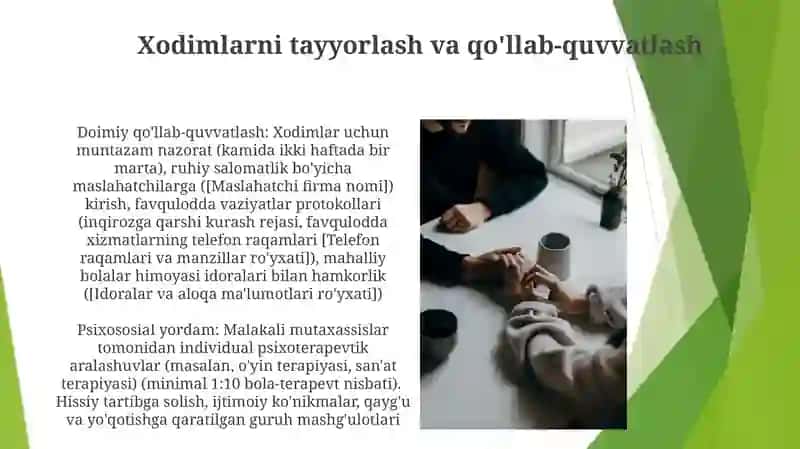 Xodimlarni tayyorlash va qo'llab-quvvatlash 3