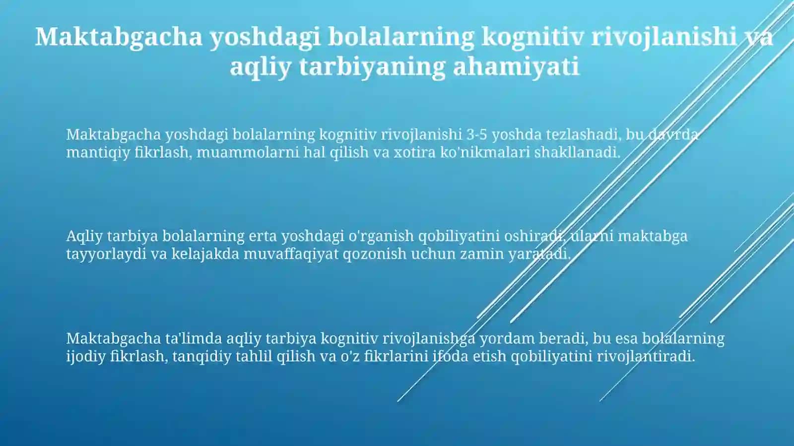 Maktabgacha talimning aqliy tarbiyasi 3