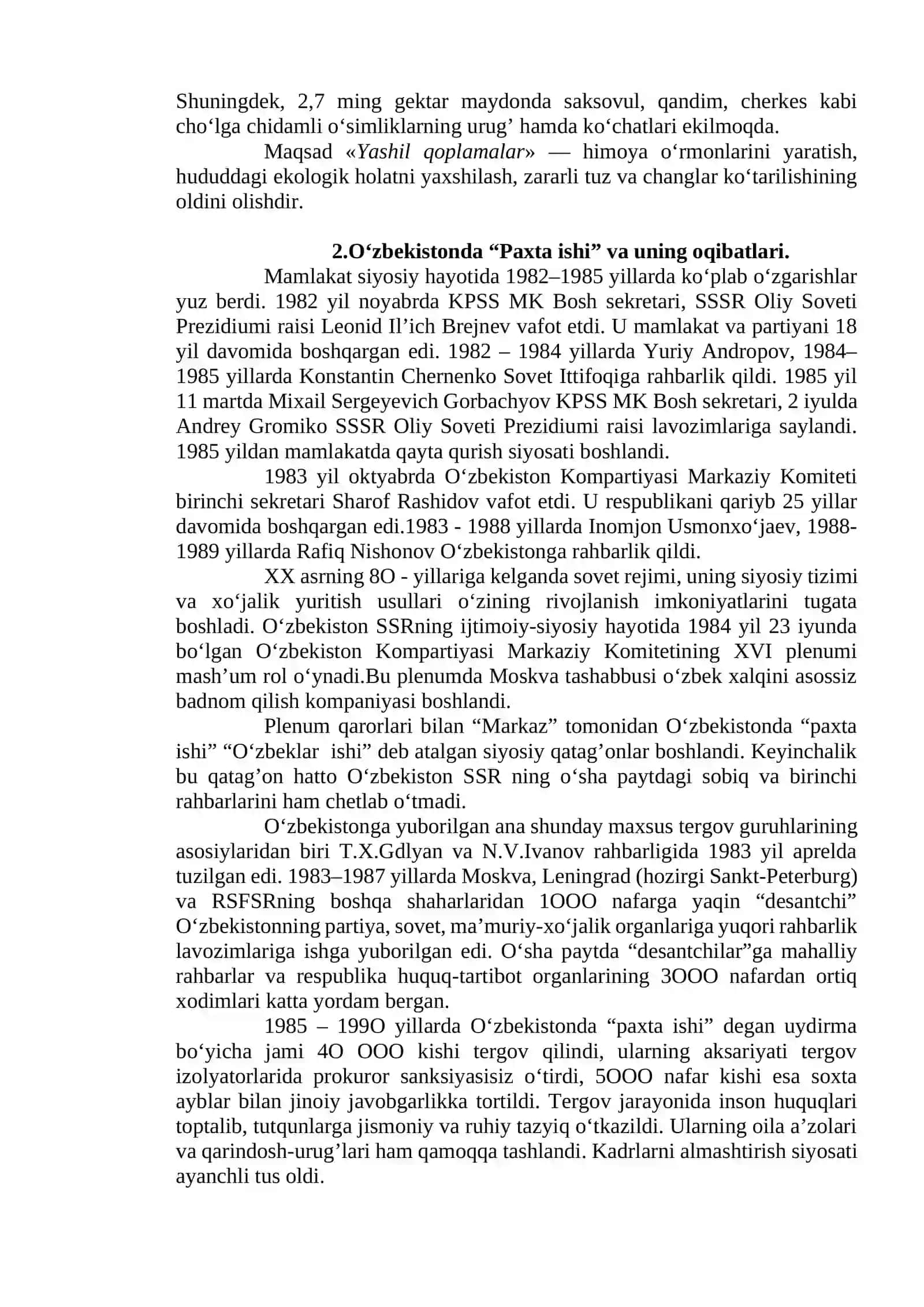O'zbekistonda ekologik vaziyatning og’irlashishi va Orol fojiasi 3
