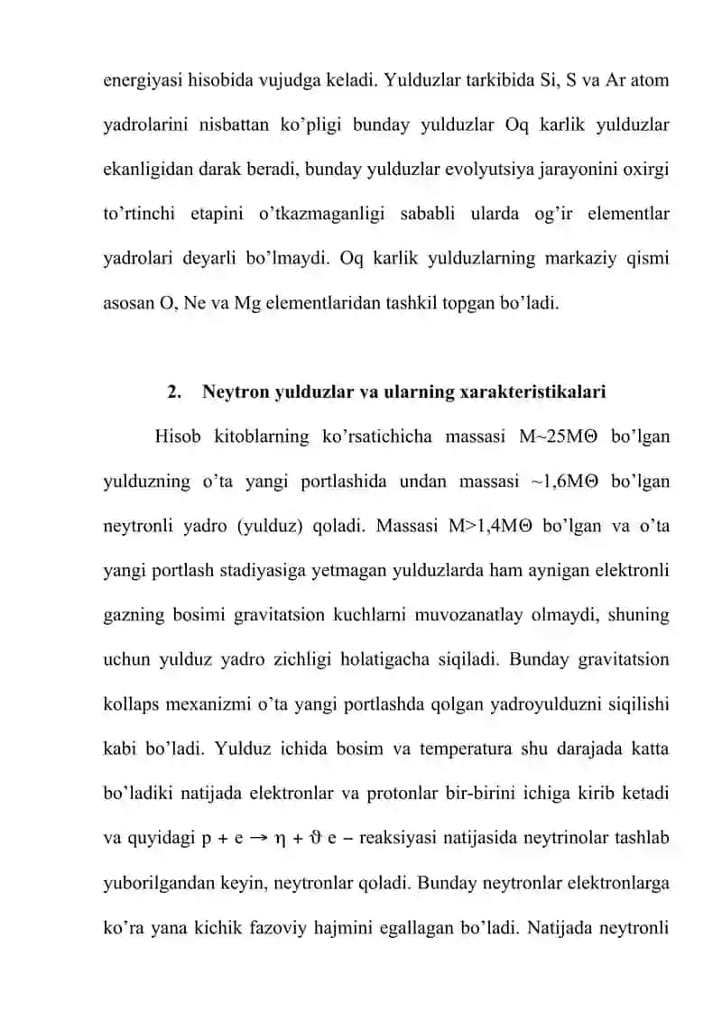 Oq karliklar, neytron yulduzlar va qora tuynuklar 3