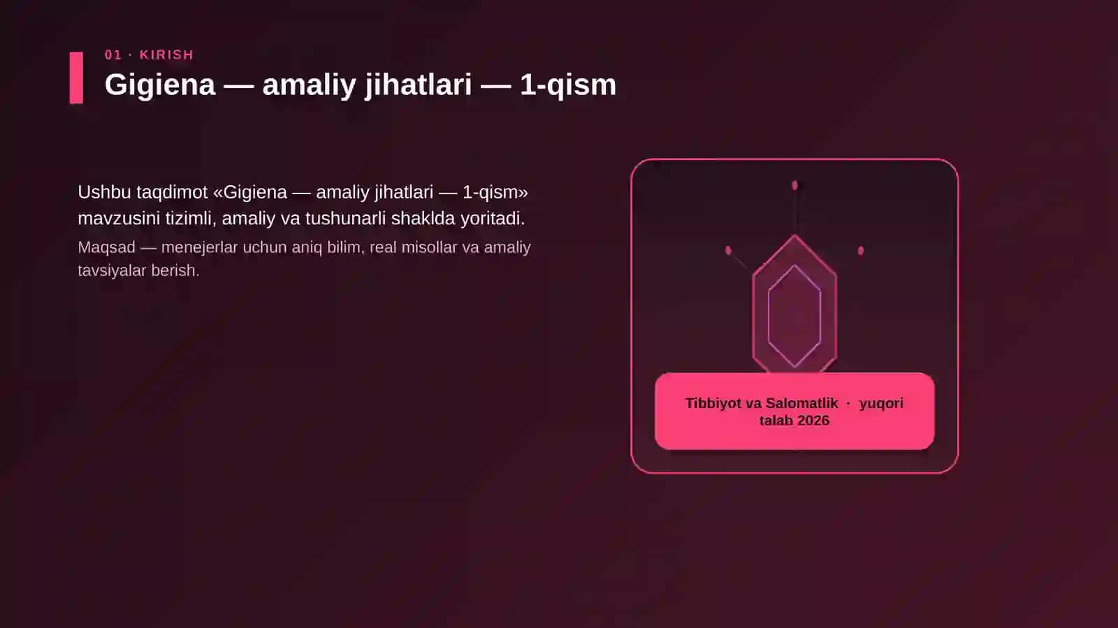 Gigiena — amaliy jihatlari — 1-qism 3