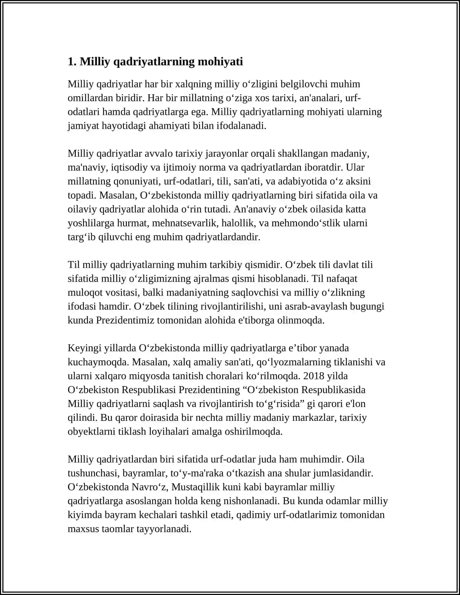 MILLIY VA UMUMINSONIY QADRIYATLAR UYGʻUNLIGINING JAMIYAT BOSHQARUVIDA AHAMIYATI 3