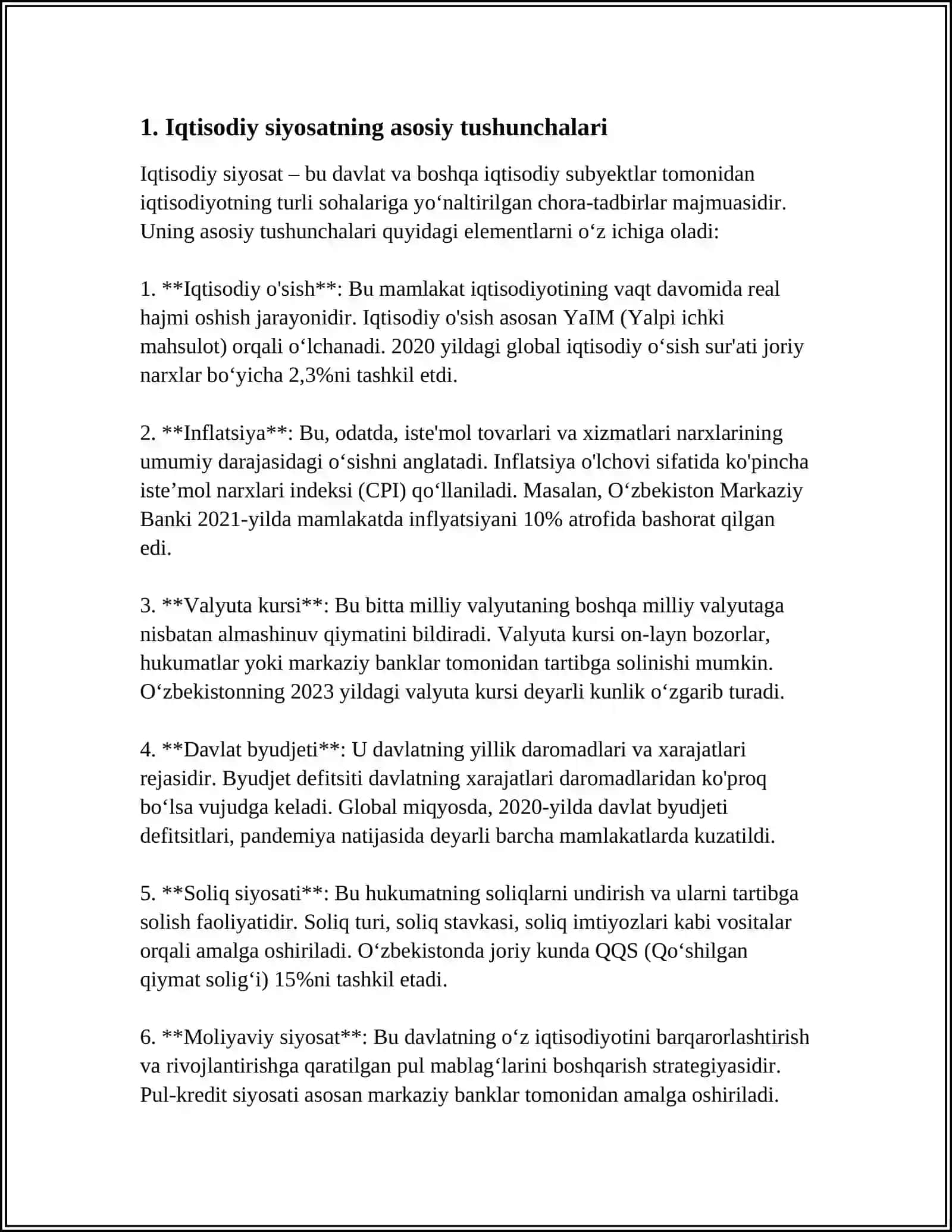 IQTISODIY SIYOSATDA DAVLATNING VAZIFALARI 3