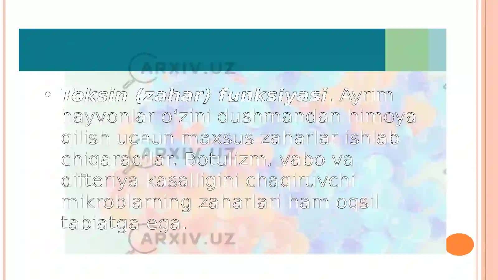 Zahar va Toksin 3
