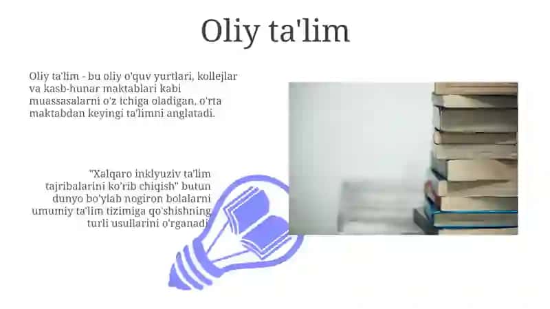 Inklyuziv ta’limga oid xorijiy tajribalar sharhi 3