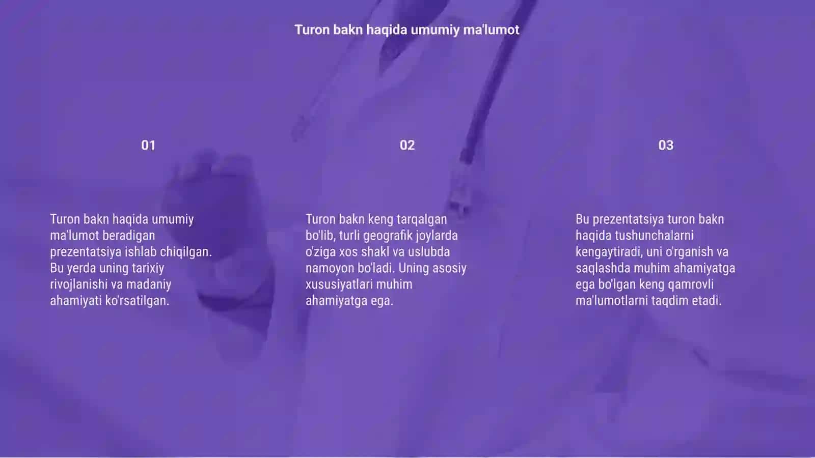 Turon bakn haqida perizitantsiya 3