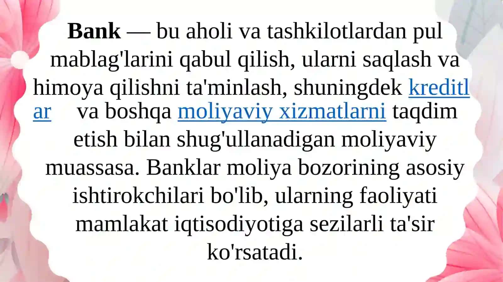 Banklarning kelib chiqishi va bank tizimi 3