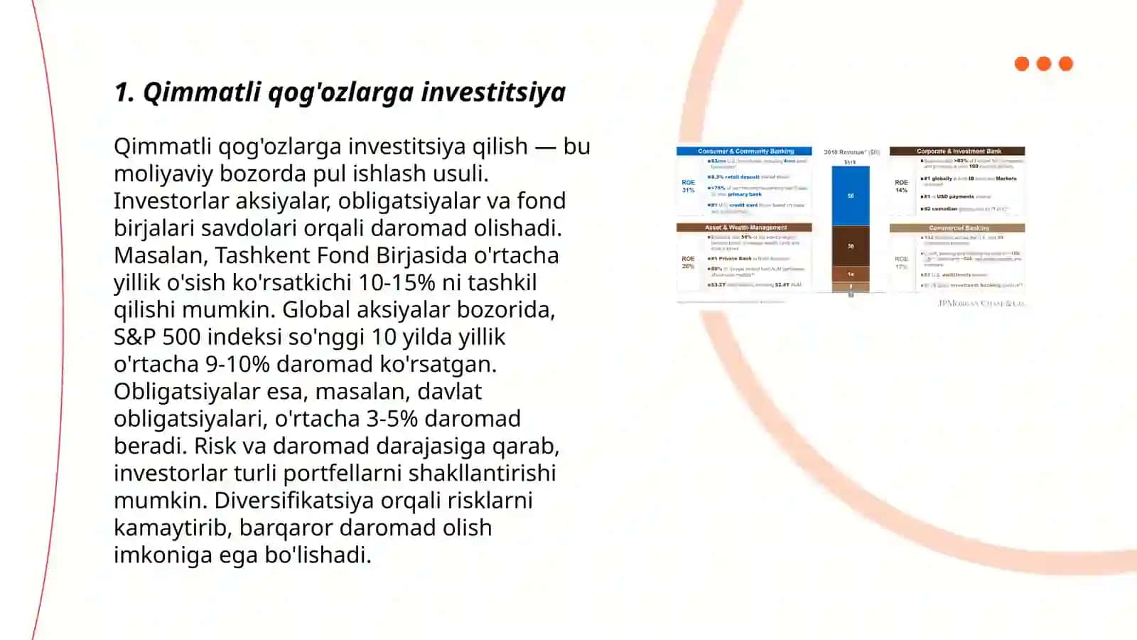 Qimmatli qog'ozlarga investitsiya 3