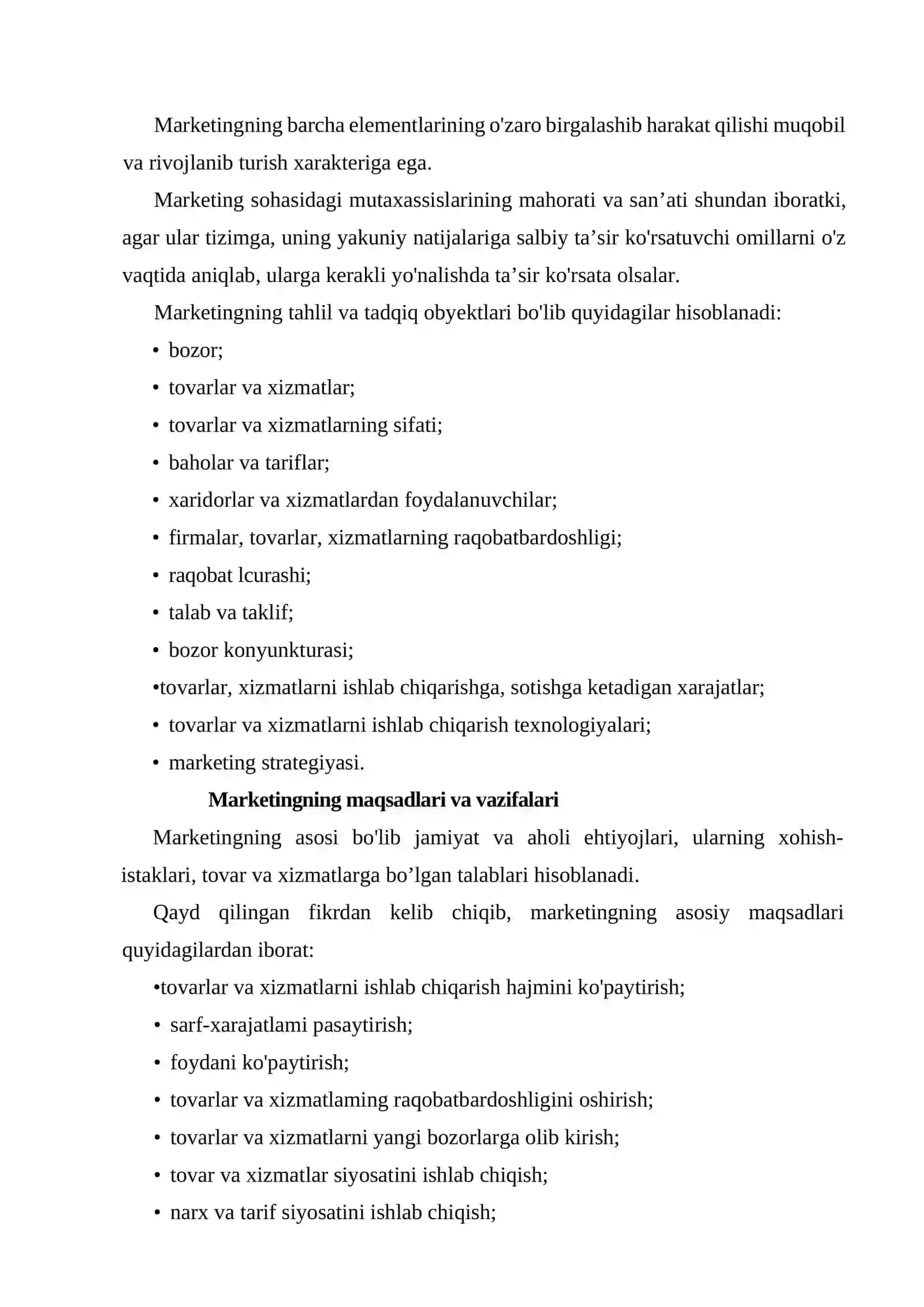 Marketing - boshqaruvchi tizim 3
