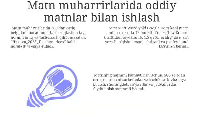 Matn va Grafik Muharrirlarni Birgalikda Qo‘llash 3
