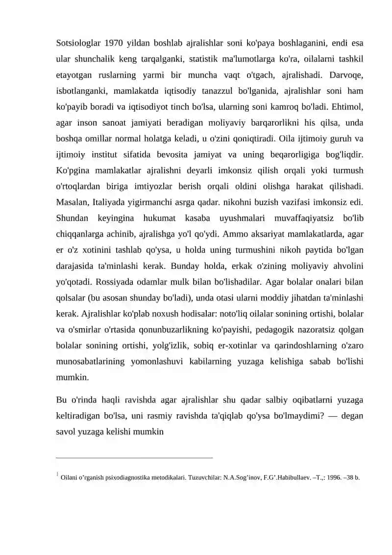 Ajralish sotsial muommo sifatida 3