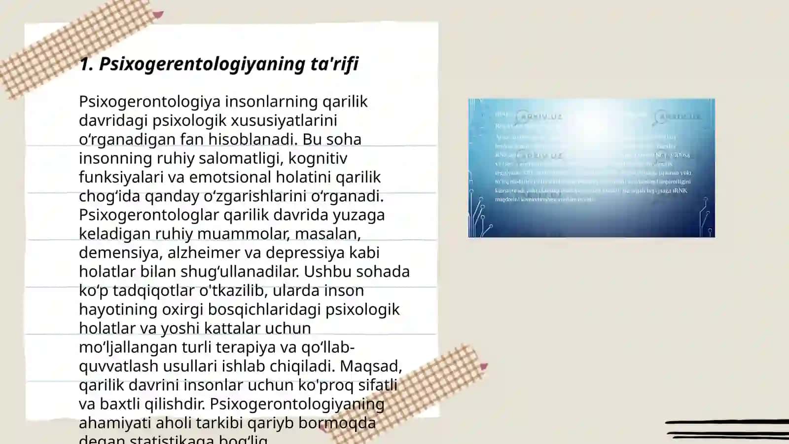 Psixogerentalogiya haqida umumiy tushuncha 3