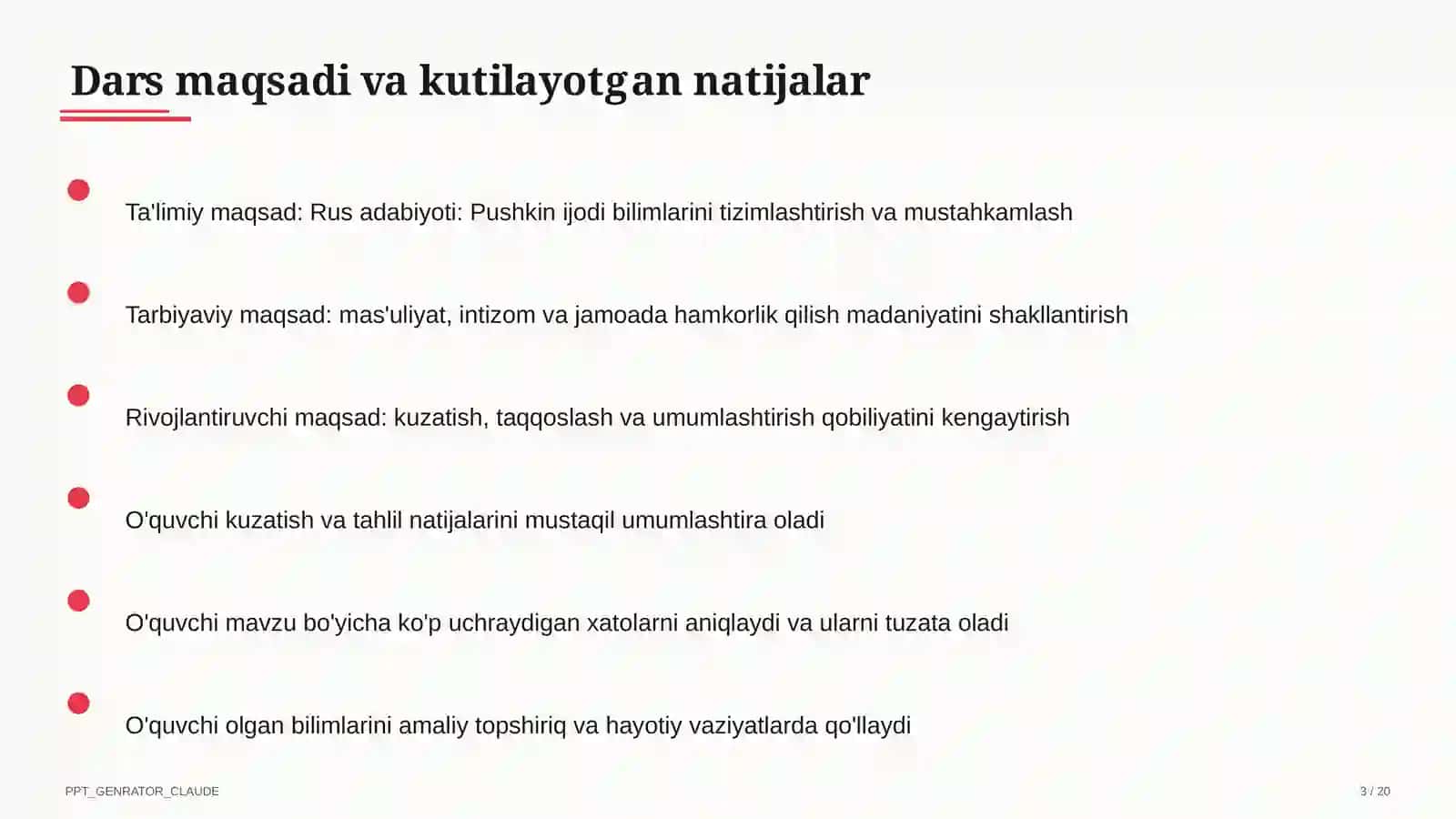 Rus adabiyoti: Pushkin ijodi (9-sinf) 3