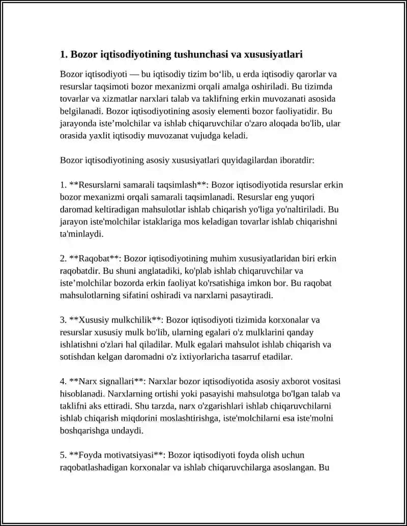 BOZOR IQTISODIYOTINING MAZMUNI VA UNING AMAL QILISHI 3