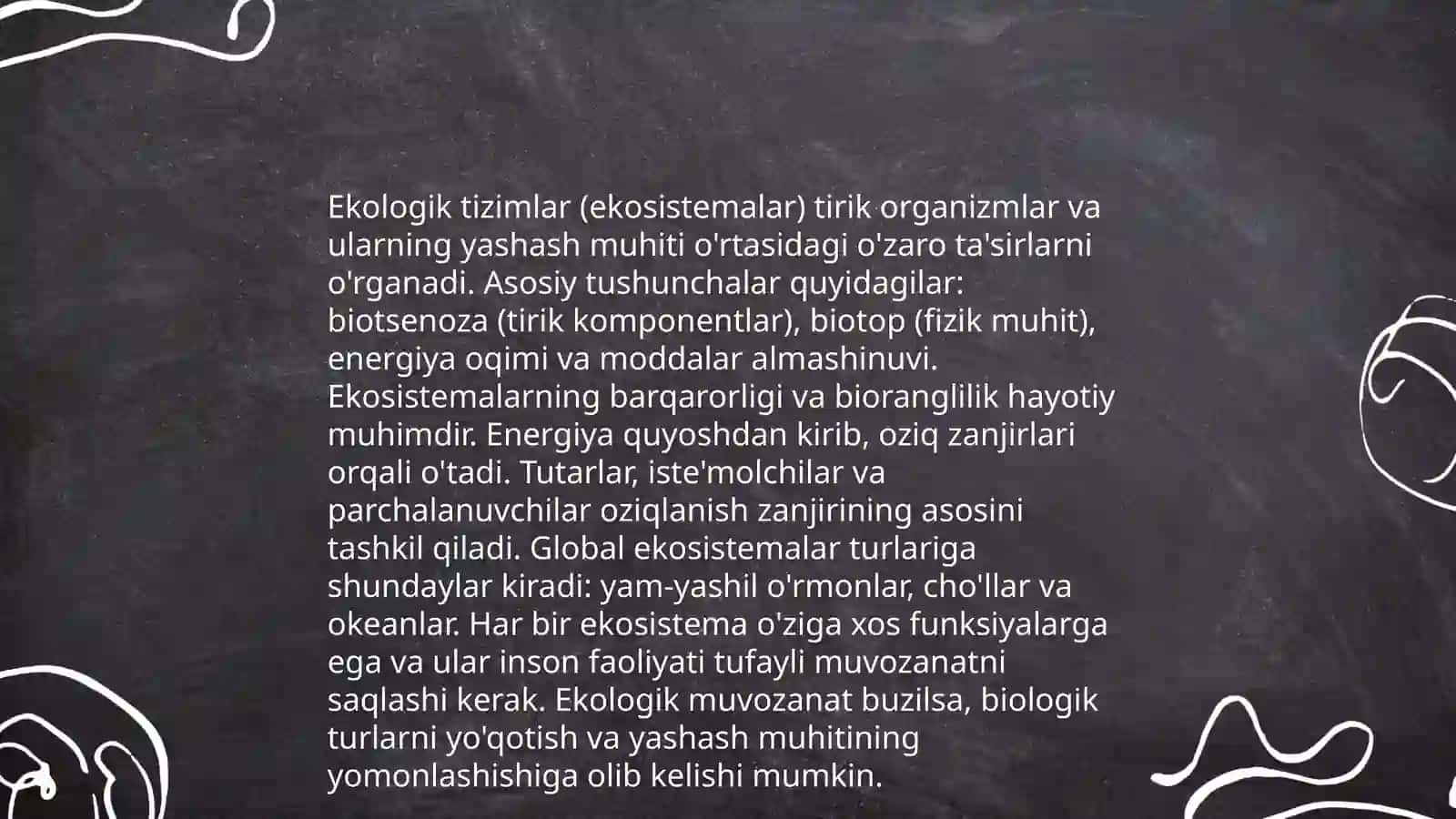 Ekologik tizimlar va ularning xususiyatlari 3