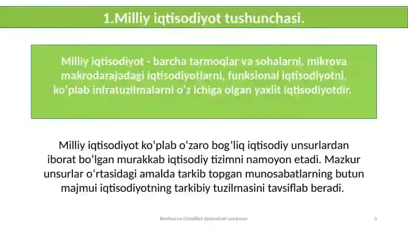 Milliy iqtisodiyotning qaror topishi va uning makroiqtisodiy ko'rsatkichlari 3