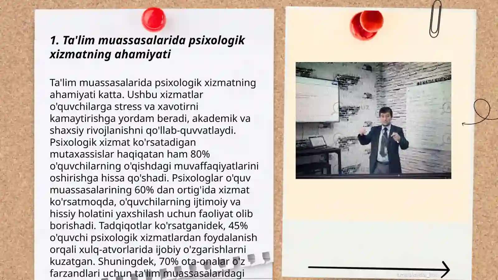 Ta'lim muossasalarining turli tiplarida psixologik xizmat konsepsiyalari 3