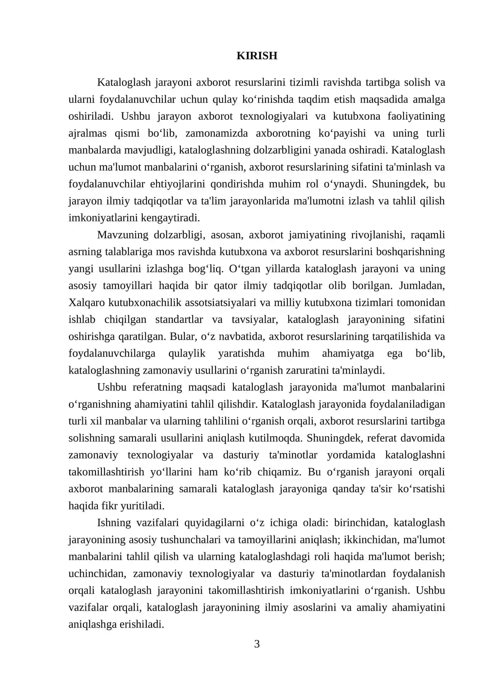 Kataloglash uchun ma’lumot manbalarini o‘rganish 3