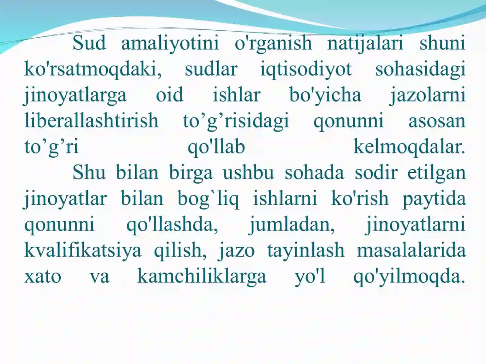 Ayollarga nisbatan jinoiy jazolarni qo’llashdagi cheklovlar 3