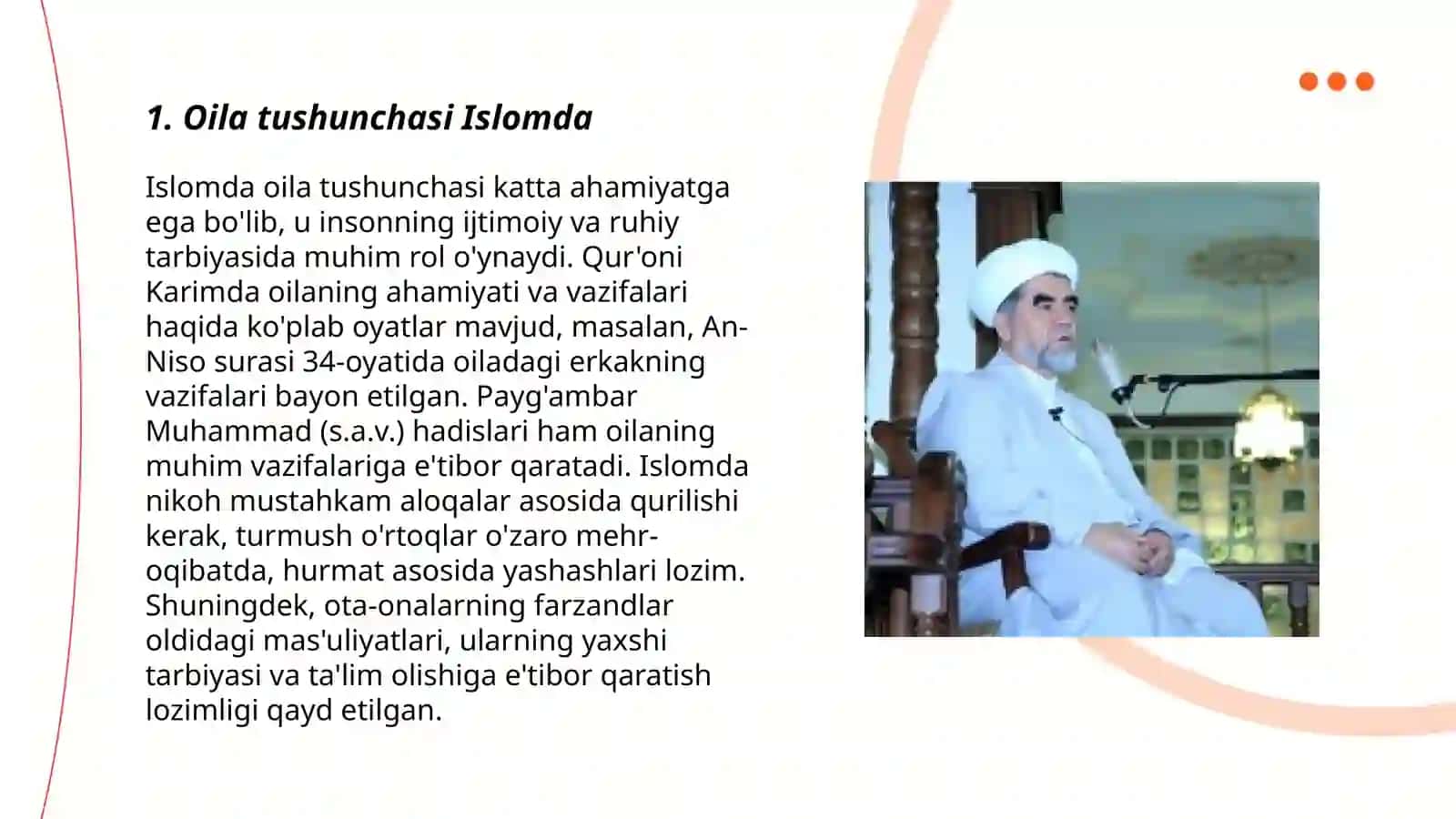Shayx Muhammad Sodiq Muhammad Yusufning "Baxtiyor oila" asarida islom qadriyatlarining talqini 3