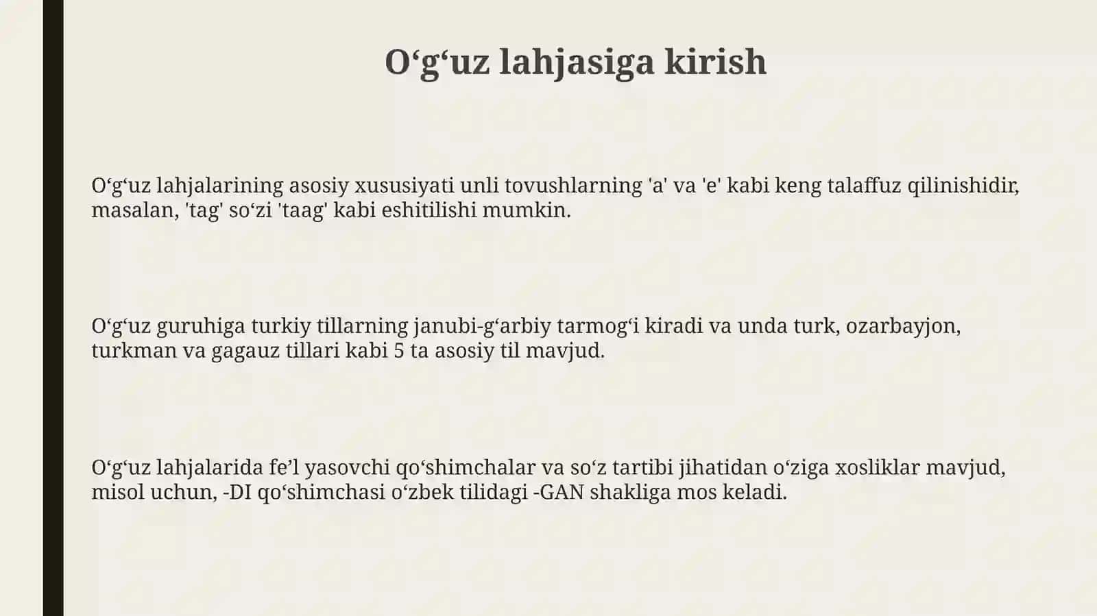 Oʻgʻuzlahjasi 3