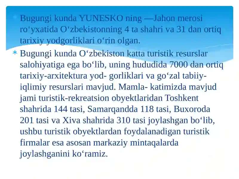 TURIZM SOHASINING RESURSLARI 3