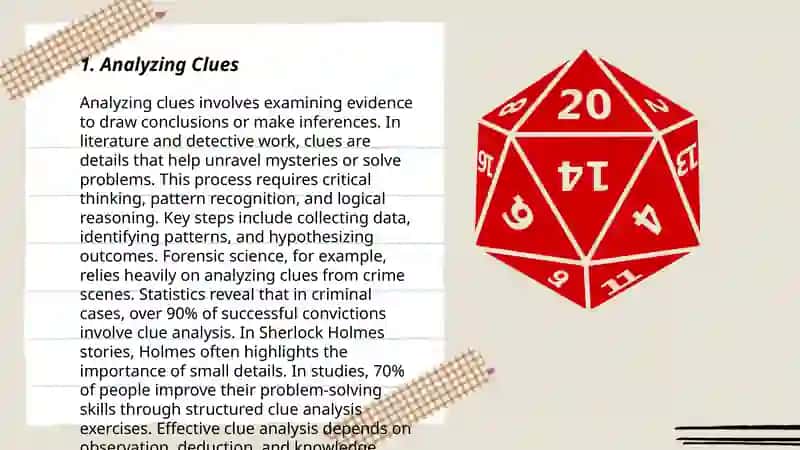 Analyzing Clues 3