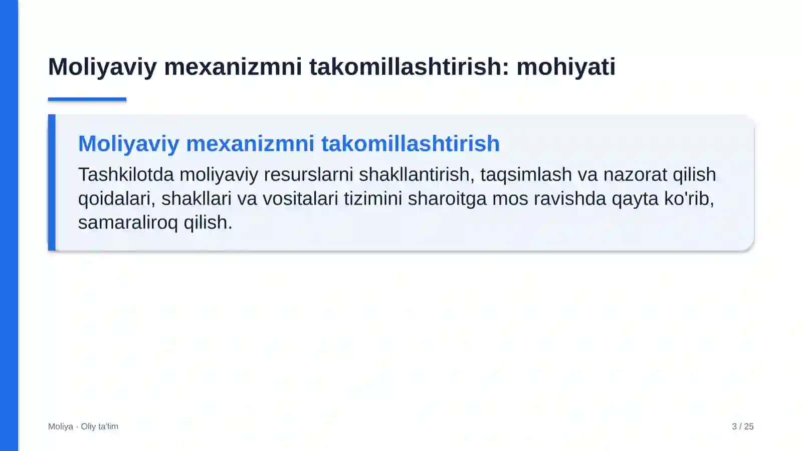 qo'riqlash xizmatlarida moliyaviy mexanizmni takomillashtirish 1481 3